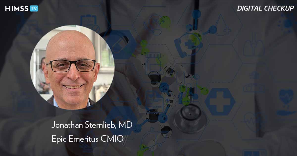 Dr. Jonathan M. Sternlieb, an Epic Emeritus CMIO_Doctor with health IT icons Photo by everythingpossible/iStock/Getty Images Plus