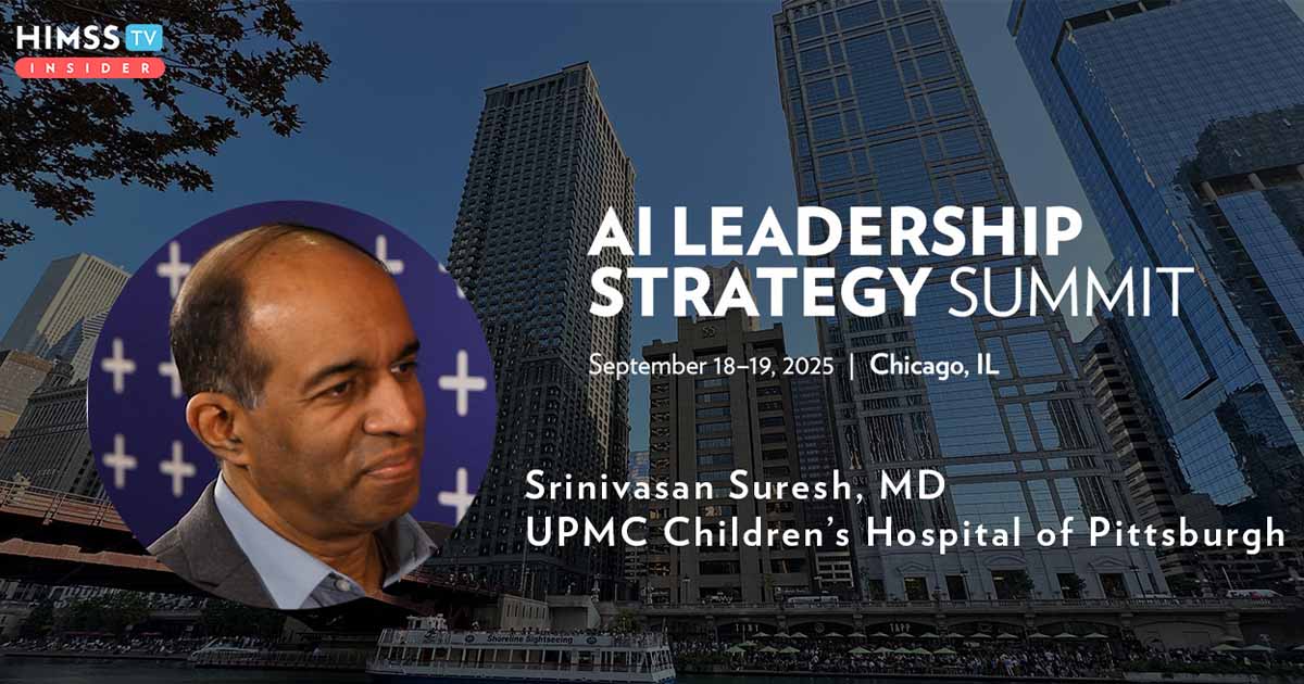 Dr. Srinivasan Suresh, UPMC Children's Hospital of Pittsburgh_AI Leadership Strategy Summit 2025
