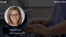 Kelli Garrison Epic Emeritus CIO_Healthcare worker using keyboard Photo by SDI Productions/E+/Getty Images
