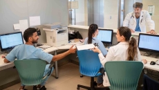 People working in a medical office