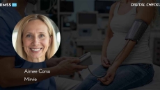 Aimee Corso, Mirvie_Obstetrician gynecologist measuring blood pressure Photo by Halfpoint Images/Moment/Getty Images