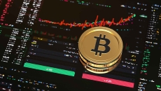 Abstract Bitcoin cryptocurrency concept