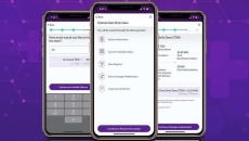 Smartphones showing VITAS' opioid conversion app