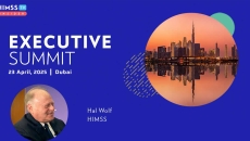 Hal Wolf, HIMSS_Dubai skyline Photo by SHansche/iStock/Getty Images Plus