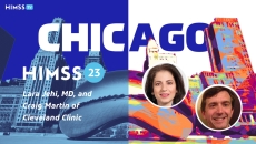 Cleveland Clinic’s chief research information officer, Lara Jehi, and Craig Martin, IT product director for population health