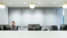 One Medical logo on wall in office room