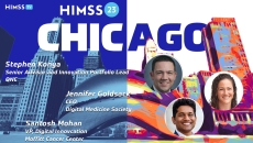 Digital Medicine Society CEO Jennifer Goldsack, Moffitt Cancer Center VP of Digital Innovation Santosh Mohan and ONC Senior Advisor Stephen Konya