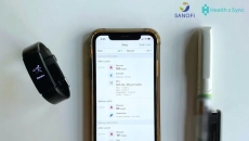 Health2Sync mobile app and Sanofi tracker and insulin pen