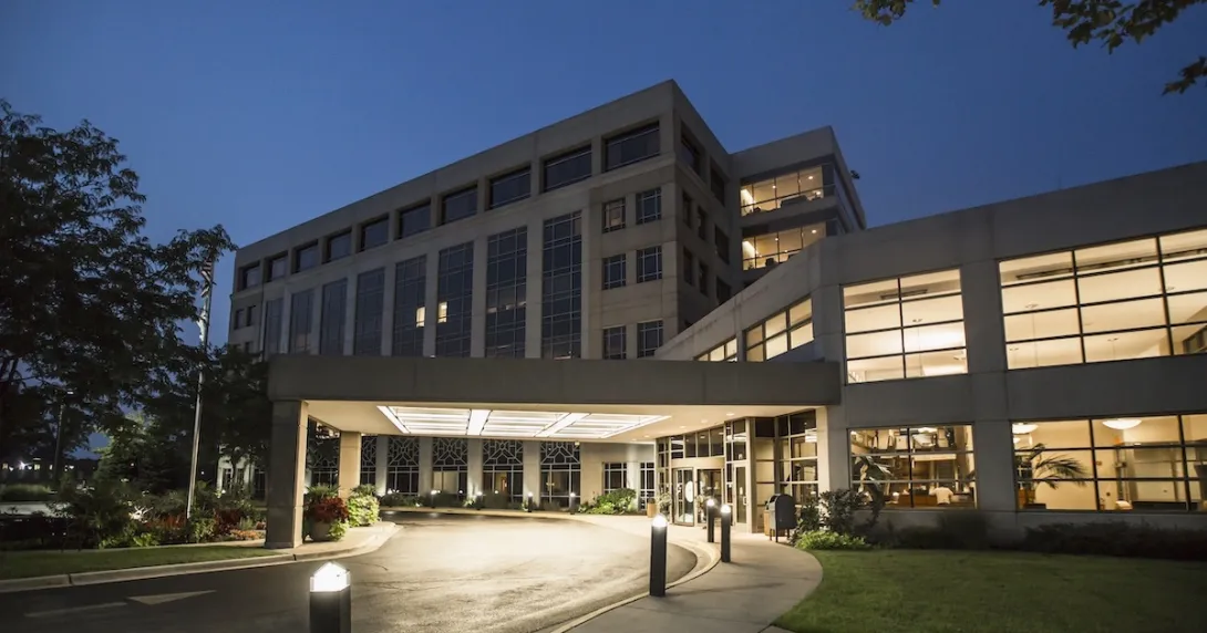 Exterior of a hospital 