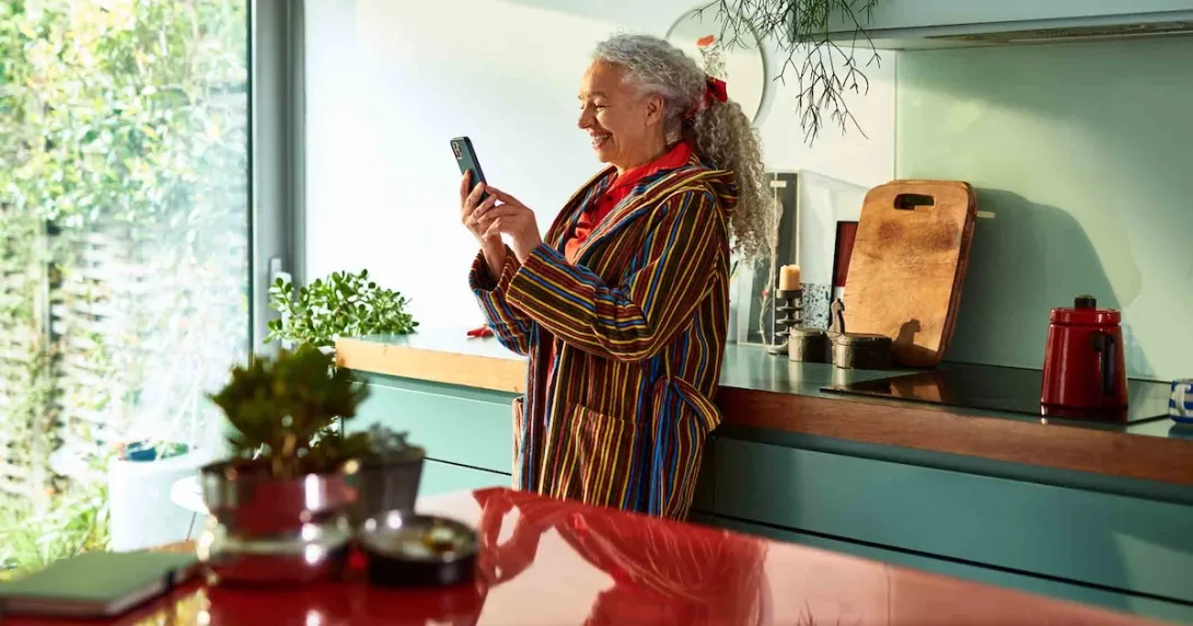 Person on a video call