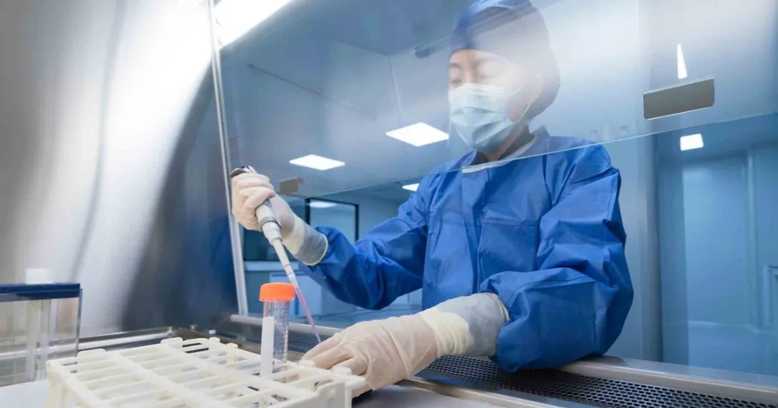 Technician working in a lab