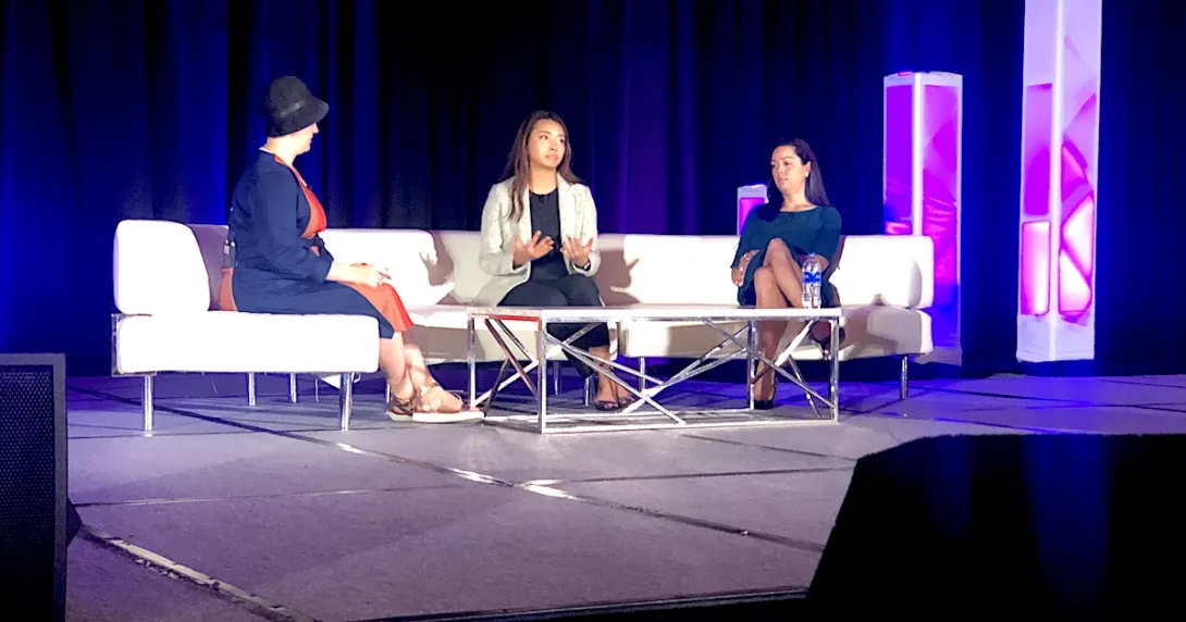 Moderator Sari Kaganoff of Rock Health with Dana Le and Elizabeth Carr