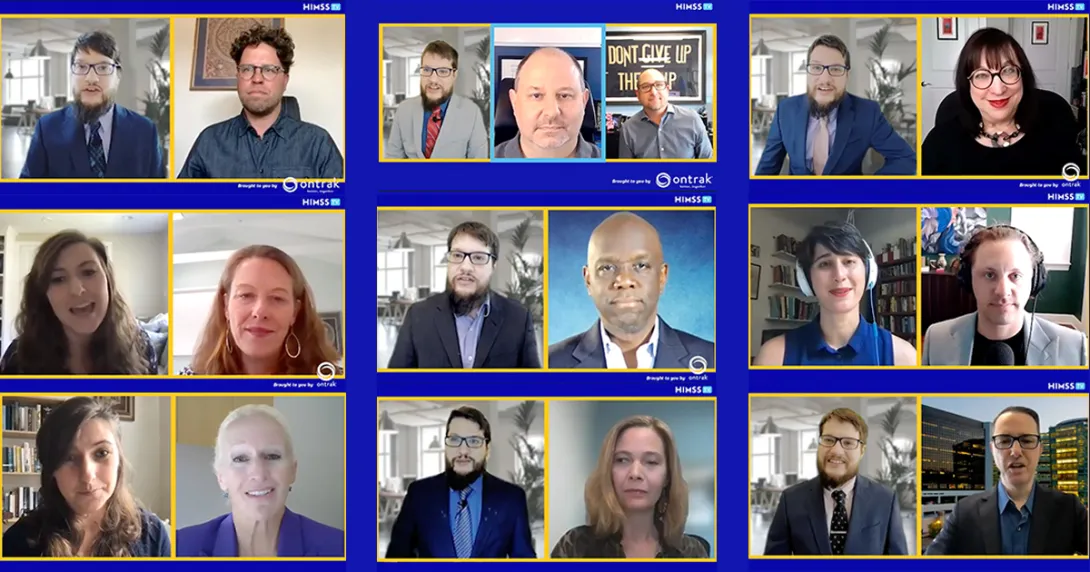 A collage of screenshots from our Virtual Care Paradigm TV series.