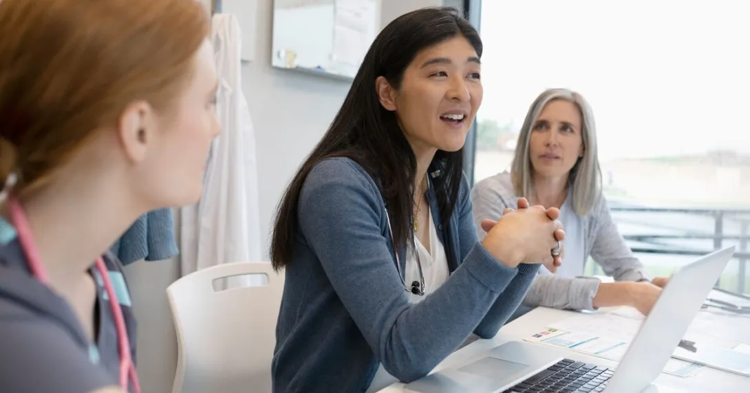 Doctors in a discussion